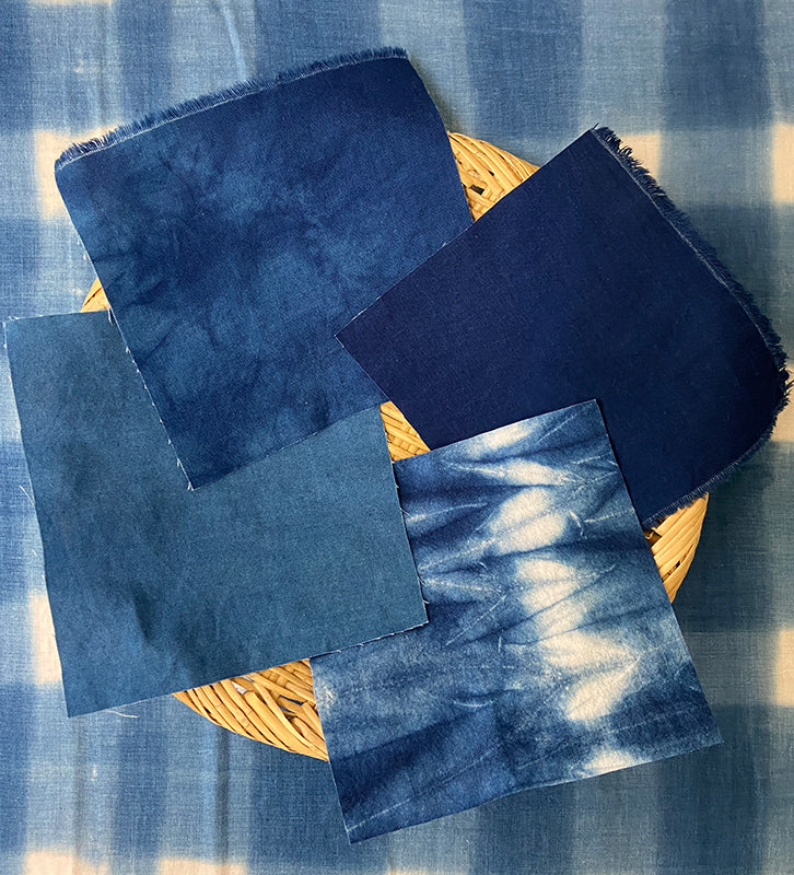 藍染めプルオーバー(刺し子) S様オーダー品】本藍染の刺し子ふきん（矢羽根模様） | 種