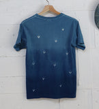 藍染 グラデーション オーガニックコットンTシャツ 大人用