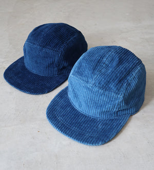 藍染ジェットキャップ コーデュロイ